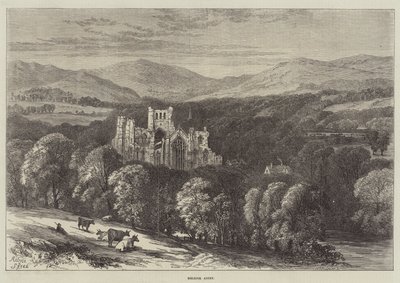 Melrose Abbey by Samuel Read